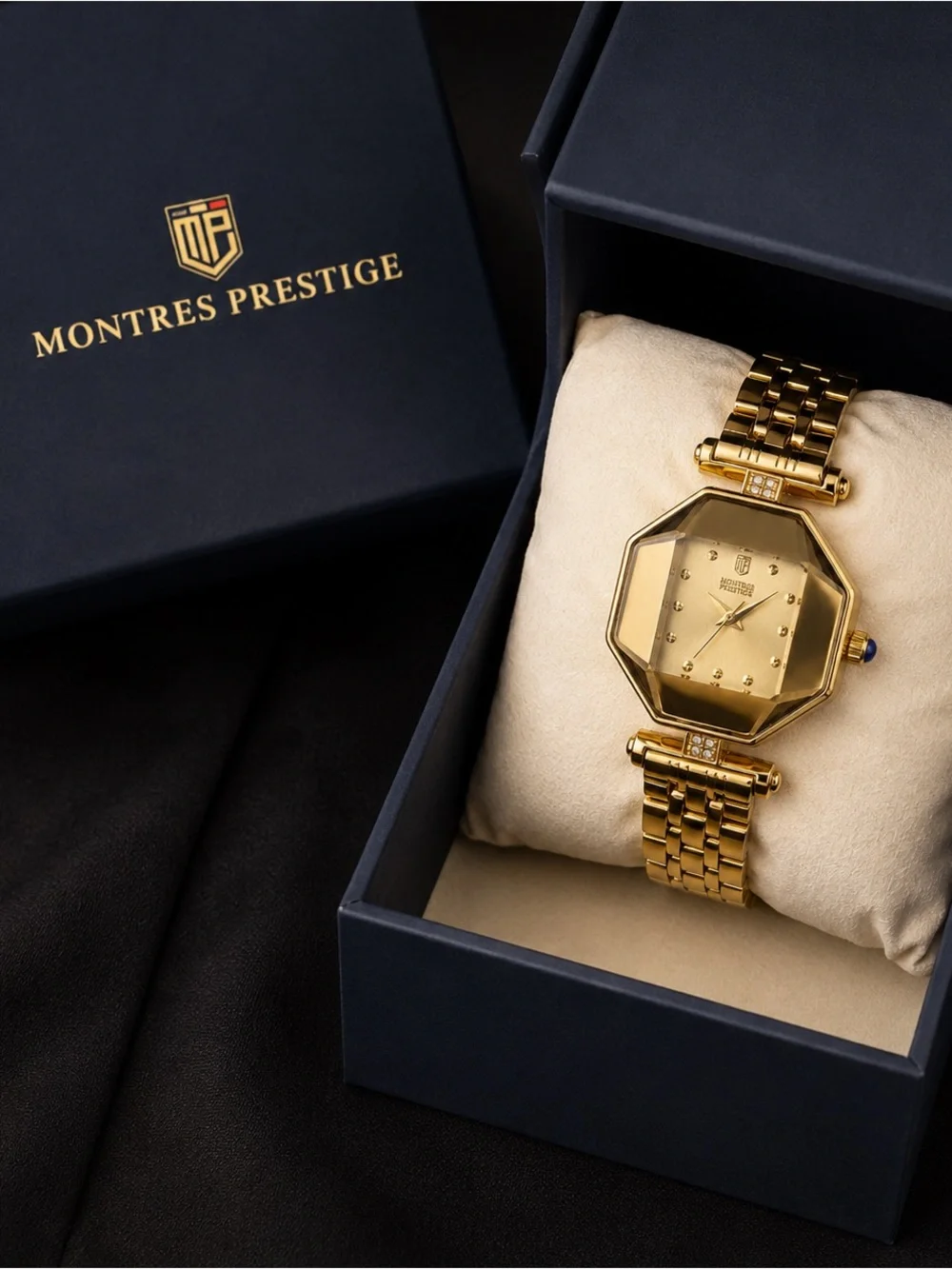Montres Prestige x Invicta Women’s Gold Watch 28mm MPW-0026 New